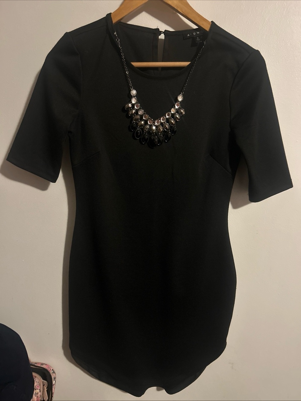 As U Wish Black Dress